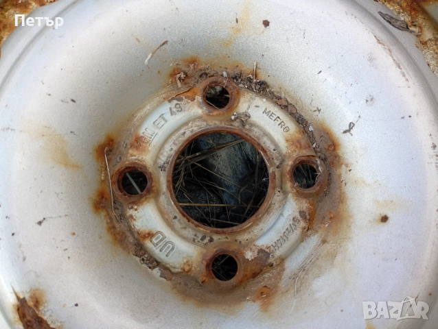 3 броя железни джанти 14ски за Опел 4 х100мм, снимка 2 - Гуми и джанти - 52031510