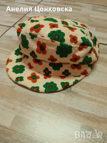 Ретро хавлиен каскет,лятна детска шапка, снимка 3 - Антикварни и старинни предмети - 46459202