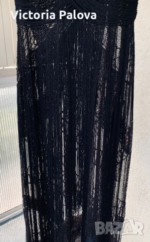Уникална бутикова рокля с ресни, снимка 12 - Рокли - 41651467