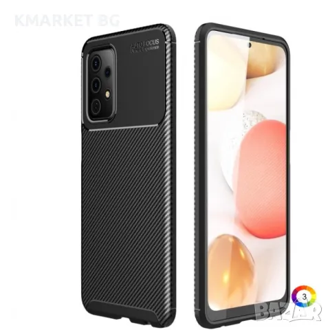 Samsung Galaxy A52S / A52 5G/4G Удароустойчив Carbon Fiber Калъф и Протектор, снимка 3 - Калъфи, кейсове - 48519925