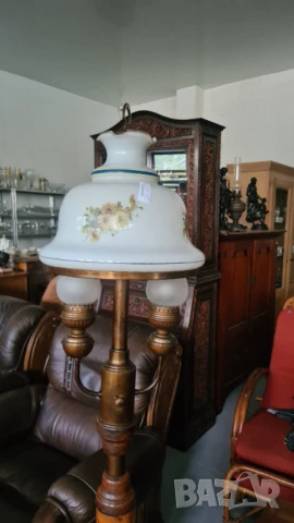 масивен уникален лампион -полилей, снимка 3 - Антикварни и старинни предмети - 50700709