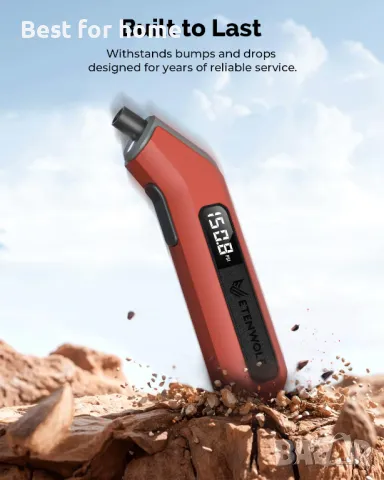  Цифров манометър за гуми с LED дисплей ETENWOLF, снимка 3 - Аксесоари и консумативи - 49644678