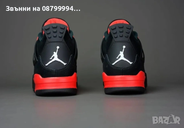 Air Jordan 4, Jordan 4 Red Thunder, маратонки NIKE НАИК Джордан, снимка 6 - Маратонки - 50526227