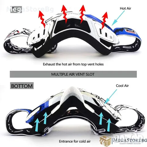 Мото очила Vemar VM-1016-C - синьо, снимка 7 - Аксесоари и консумативи - 50169102