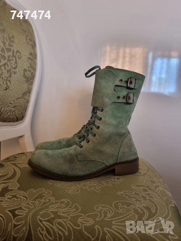 Естествен велур, 40 номер. Кубинки/боти, снимка 12 - Дамски боти - 54099767