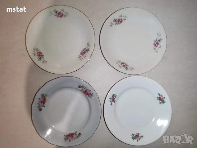 16 стари български порцеланови чинии, снимка 3 - Други ценни предмети - 52594539