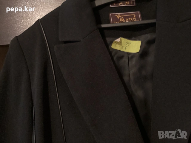 Сако и пола черни 42-44 Tani fashion, снимка 3 - Сака - 54004659
