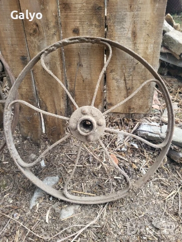 Стари метални колела 53 см, снимка 2 - Колекции - 51424072