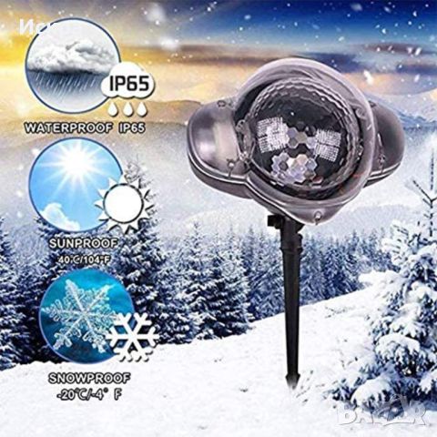 Диско лампа Snow Flower Lamp, снимка 7 - Прожектори - 45648907