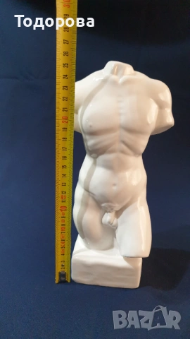 Порцеланов интериорен торс на Аполон, снимка 2 - Антикварни и старинни предмети - 53663324