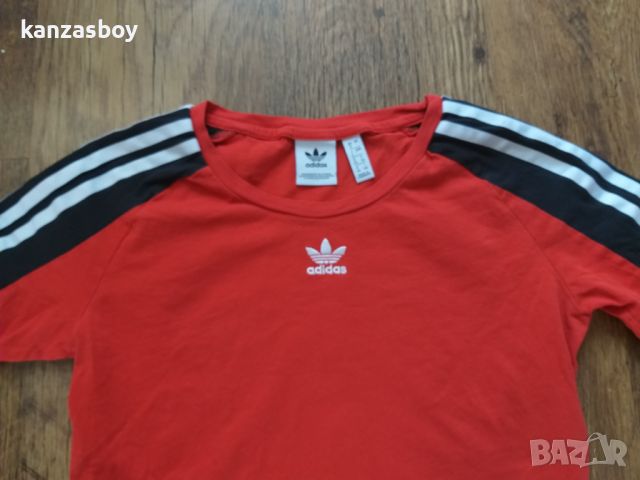 Adidas Originals Crop Top Womens Knits - страхотна дамска тениска Л, снимка 1 - Тениски - 46579675