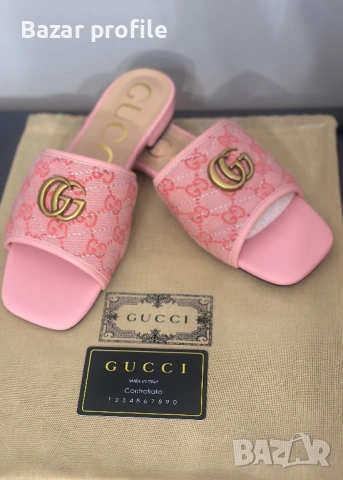Чехли Gucci номер 38  , снимка 4 - Чехли - 53998592