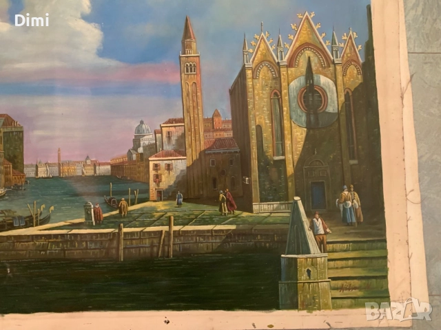 НИЛСОН (Nilson) ВЕНЕЦИЯ масло/платно, снимка 4 - Картини - 52815514