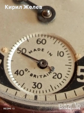 Джобен часовник Ingersoll Triumph Britannia рядък за КОЛЕКЦИОНЕРИ 37524, снимка 4 - Антикварни и старинни предмети - 54076012