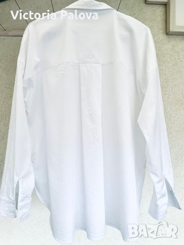 Модерна бяла блуза/ риза/туника, снимка 4 - Ризи - 45209584