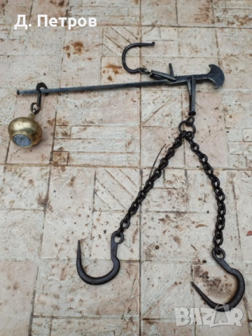 Стар кантар с топуз , снимка 2 - Антикварни и старинни предмети - 52669340