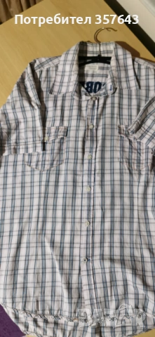 Мъжка риза с къс ръкав, снимка 5 - Ризи - 54281963