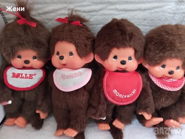 Оригинални кукли Monchhichi Мончичи маймунки, снимка 2 - Плюшени играчки - 48265407