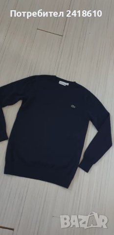 Lacoste Cotton Knit Sweather Mens Size 4 - M НОВО! ОРИГИНАЛ! Мъжки Пуловер!, снимка 9 - Пуловери - 48282898