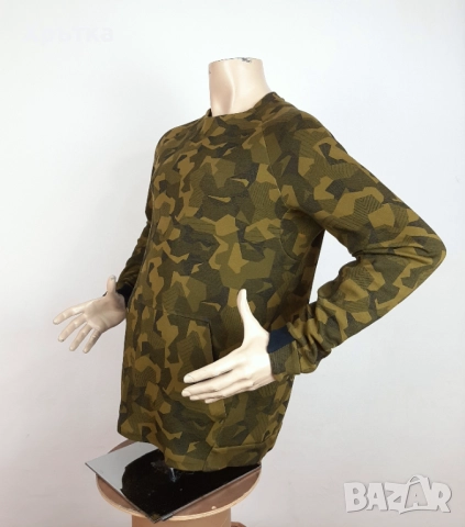 Nike Tech Fleece Crew - Оригинална мъжка блуза размер M, снимка 3 - Блузи - 52084184