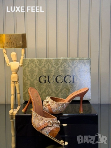 Gucci ⚜️Дамски Чехли, снимка 14 - Чехли - 54152316