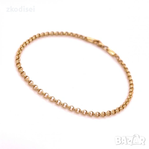 Златна дамска гривна 1,71гр. 18,5см. 14кр. проба:585 модел:36936-5, снимка 2 - Гривни - 53620460