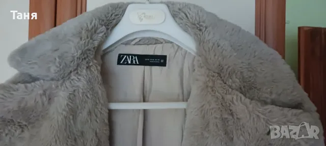 Пухено луксозно палтенце Teddy Bear 🧸 на Zara M  размер , снимка 3 - Палта, манта - 48339433