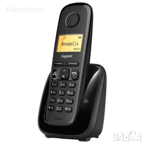 Безжичен DECT телефон Gigaset A280 – черен , снимка 3 - Стационарни телефони и факсове - 46456130