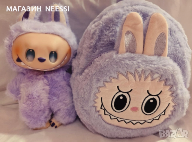 Мини раница лабубу + лабубу 25 см 