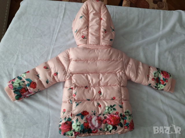 Зимно яке за бебе момиче. Размер 12-18м, снимка 2 - Бебешки якета и елеци - 52749944