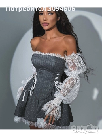 Дамска луксозна рокля , снимка 5 - Рокли - 52905831