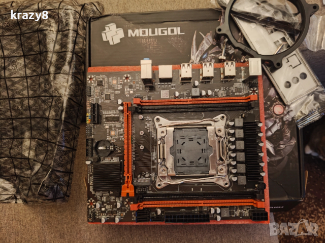 Дъно Mougul X99 lga 2011 3 v3 + Intel Xeon 1630v4 m2, снимка 2 - Дънни платки - 52685465