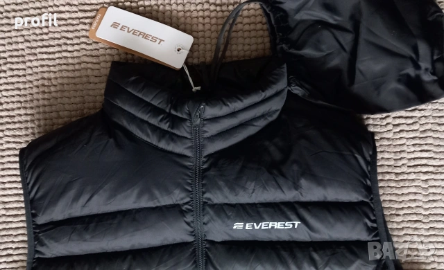Нов мъжки пухен елек Everest L, снимка 2 - Якета - 53440439