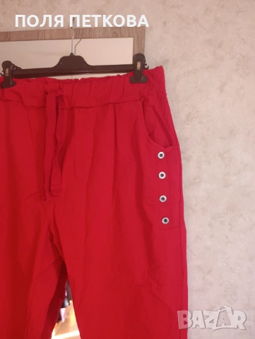 Червен панталон, снимка 4 - Панталони - 53941794