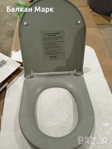 Луксозна седалка RAK Ceramics (Soft-Close) – Сива, Внос от Германия, снимка 2 - Други - 53903869