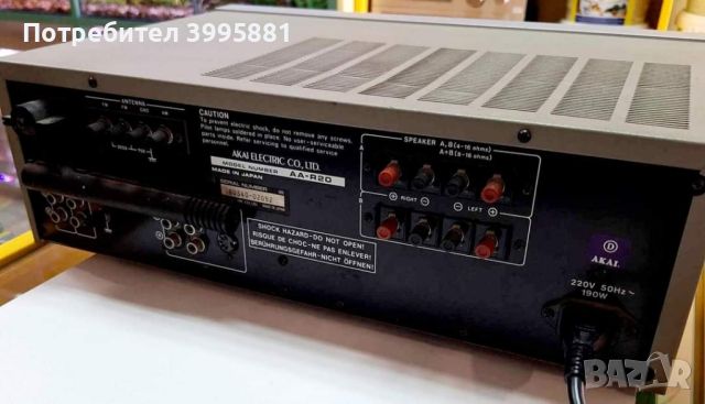 Винтидж стерео ресийвър AKAI 
model: AA-R20
, снимка 8 - Ресийвъри, усилватели, смесителни пултове - 45699947