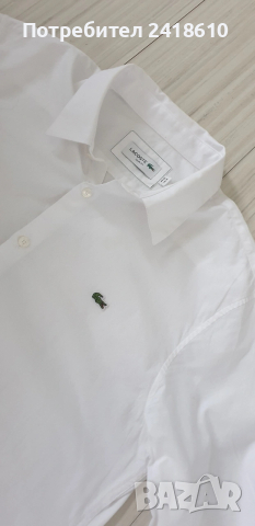 Lacoste Slim Fit Mens Size - 41 /16/ M НОВО! ОРИГИНАЛ! Мъжка Риза!