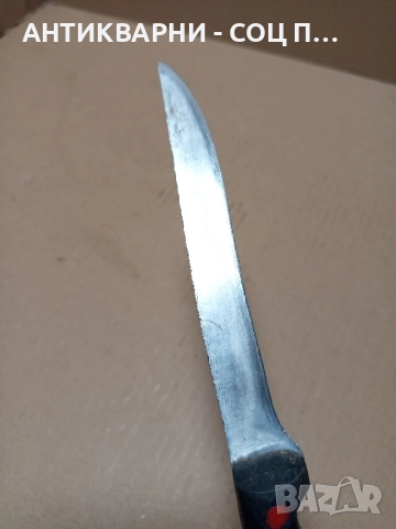 Стар Ръчно Кован Касапски Нож Тегло 0.110кг., снимка 6 - Антикварни и старинни предмети - 51477244