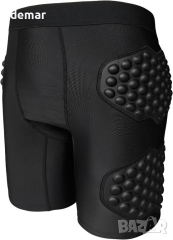 Topeter Къси защитни панталони за спорт с компресия и подплата, защита на бедрата и отзад, размер XL, снимка 2 - Спортна екипировка - 46446354