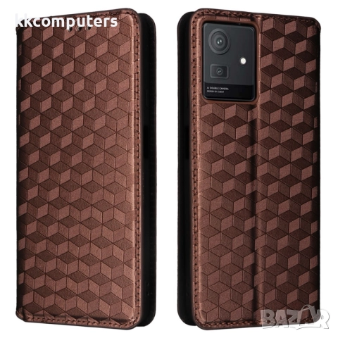 Cubot Note 50 Кожен Калъф Rhombus PU + TPU с магнитно закопчаване, снимка 5 - Резервни части за телефони - 51692187