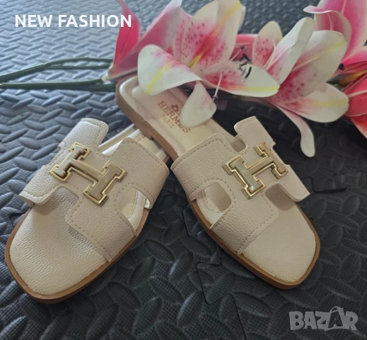 Дамски Чехли ⚡ Hermes , снимка 3 - Чехли - 51169990