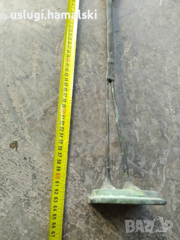 Стара африканска бронзова статуетка, снимка 11 - Антикварни и старинни предмети - 52772042