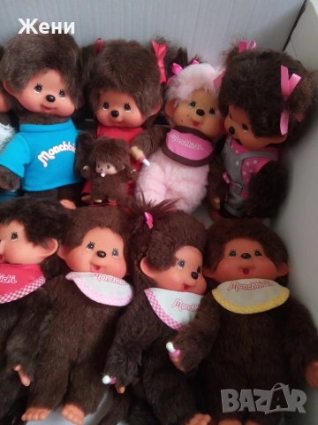 💖Оригинални японски кукли Monchhichi Sekiguchi Мончичи маймунки, снимка 3 - Плюшени играчки - 48265407