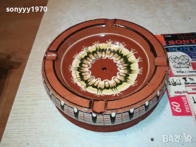 ГОЛЯМ ПЕПЕЛНИК-КЕРАМИКА 18Х5СМ 0208252023LCHERY, снимка 11 - Антикварни и старинни предмети - 51230317