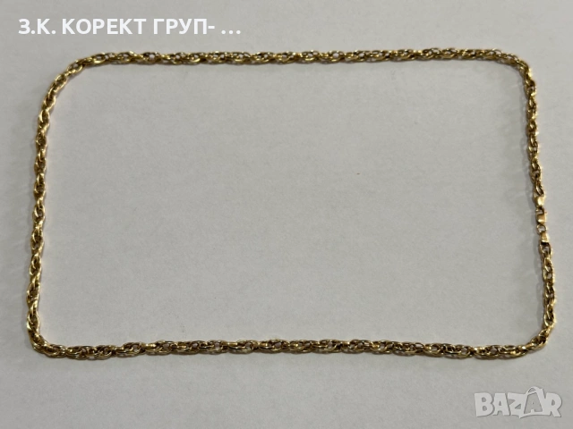 Златен синджир 14к, 9,92гр, снимка 7 - Колиета, медальони, синджири - 53860493