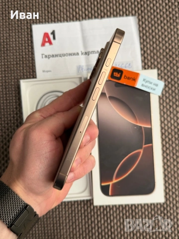 256ГБ•iPhone 16 Pro*ЛИЗИНГ 30€/м Desert айфон 16 про, снимка 6 - Apple iPhone - 54277408