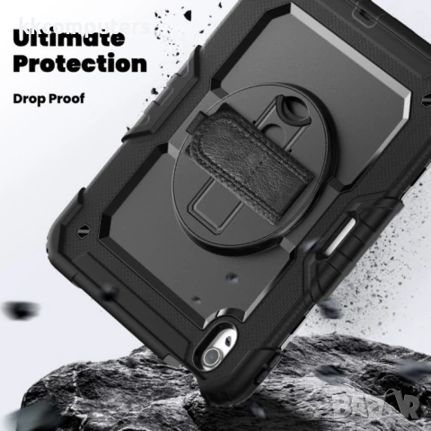 Apple iPad Air 11 2024 Silicone Hybrid PC Tablet Case /Shoulder Strap Удароустойчив Калъф и Протекто, снимка 9 - Калъфи, кейсове - 51025510