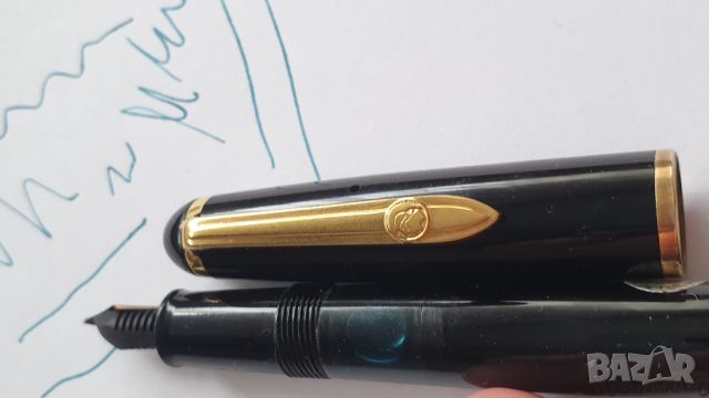 STAEDTLER Винтидж писалка черен целулоид - 14 k златeн писец, снимка 14 - Антикварни и старинни предмети - 45639086