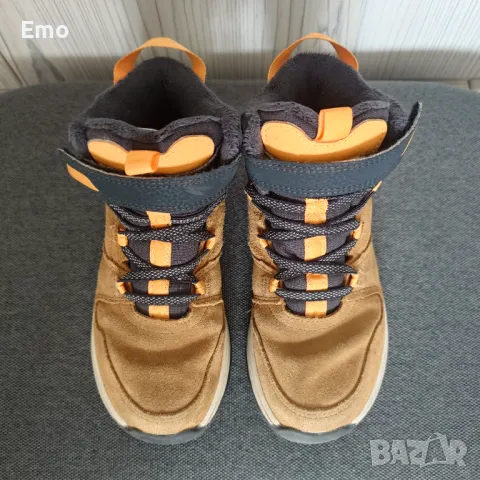 Детски непромокаеми кожени туристически обувки QUECHUA, снимка 7 - Детски обувки - 50175070