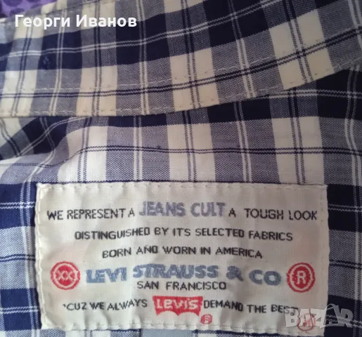 LEVI STRAUSS Made in Greece M/L спортно-елегантна риза Ливайс оригинална гръцка Levi's, снимка 4 - Ризи - 48665432